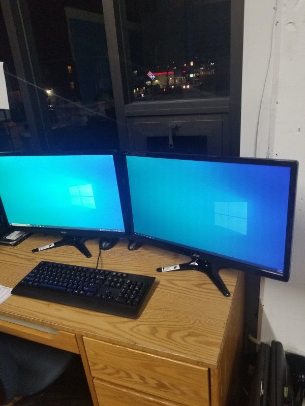 DUO ACER 24" WIDE SCREEN FULL HD 1920X1080 RESOLUTION(INV. DP1008)