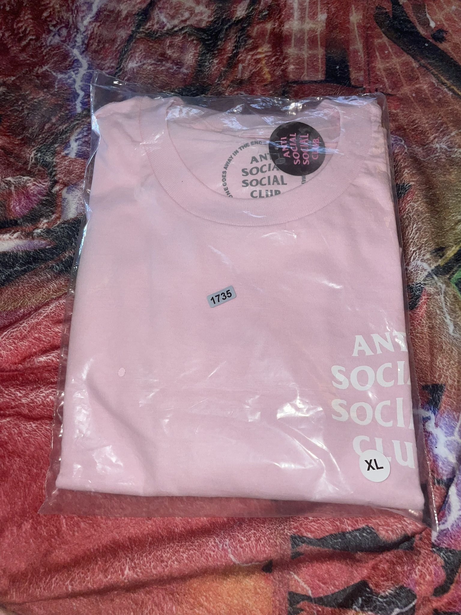 Anti Social Social Club Pink Shirt Size XL