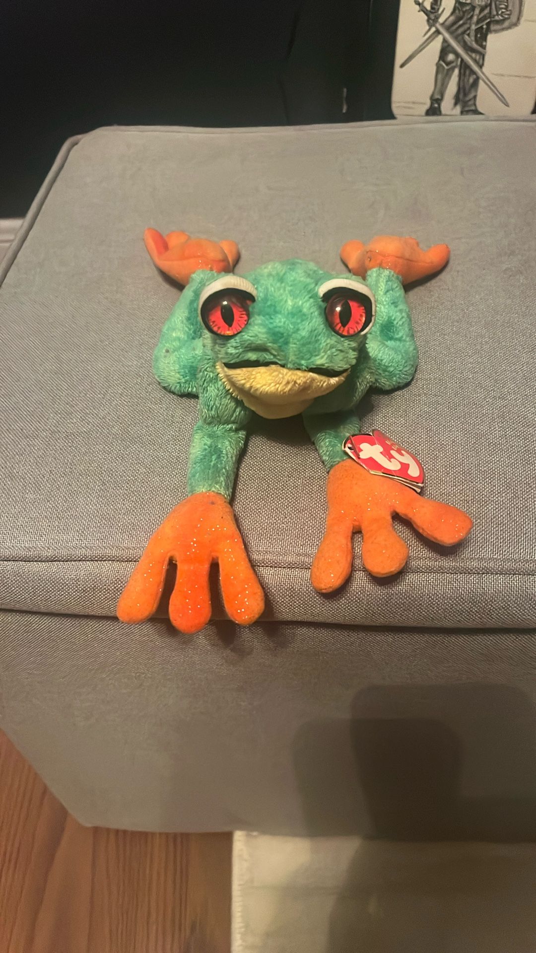 Beanie Babies Forrest Frog Panama 2002