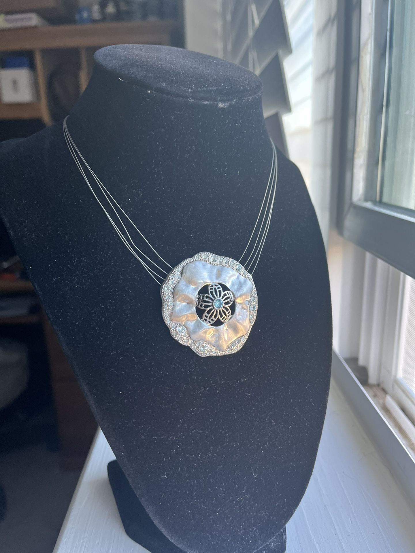 Swarovski Touchstone Crystal Sandollar Necklace