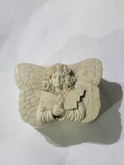 2001 Angel Fairy Butterfly Trinket Box