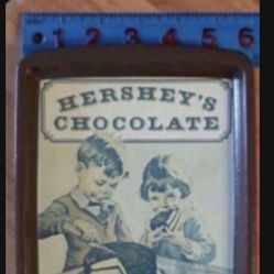 CA. HERSHEY'S CHOCOLATE METAL TRAY. SEE PICS FOR SIZE. VINTAGE.