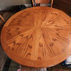 Wood Circular Table