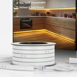 16.4ft Shine Decor LED Rope Lights AC 120V, Connectable & Cuttable Dotless 120LEDs/M