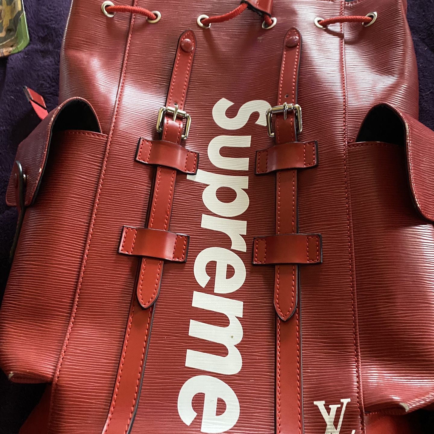 Louis Vuitton Supreme Backpack Red for Sale in Las Vegas NV OfferUp