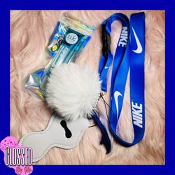 Blue Nike Lanyard 