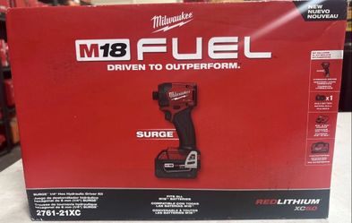 M18 FUEL SURGE 18V Lithium-Ion Brushless Cordless 1/4 in. Hex Impact Driver Kit with (1) 5.0 Battery