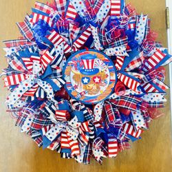 Patriotic Or 4th Of July Wreath 
