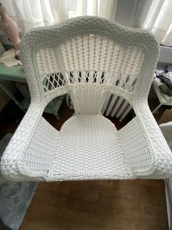 Faux Wicker Chair