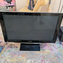 Panasonic TV, sound system and DVD player