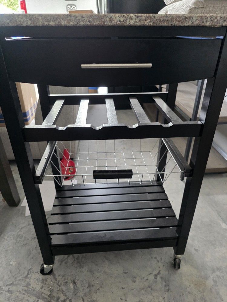 Rolling Side Table