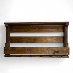 Rustic farmhouse Wine shelve rack