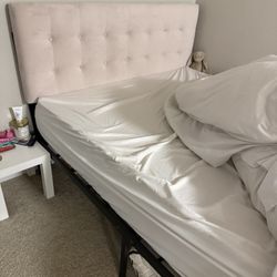 Queen Headboard And Steel Frame 