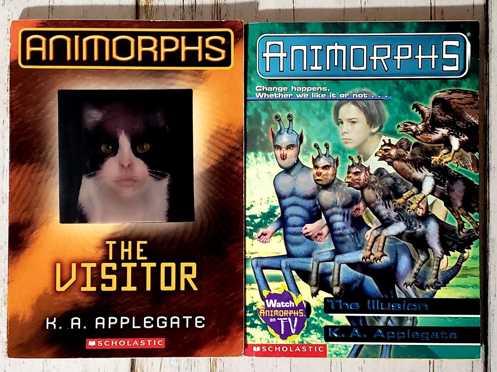 ANIMORPHS Lot of 2 Books by K.A. Applegate The Visitors #2, 33 Scholastic