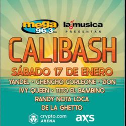 Calibash 2026 Section 320 $85 Each 