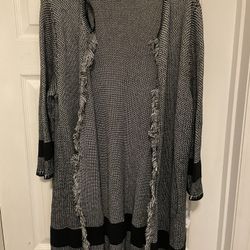 Jones Studio Women's Open Front Cardigan  SzXL  Knit Sweater 