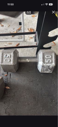 50 pound Dumbbells