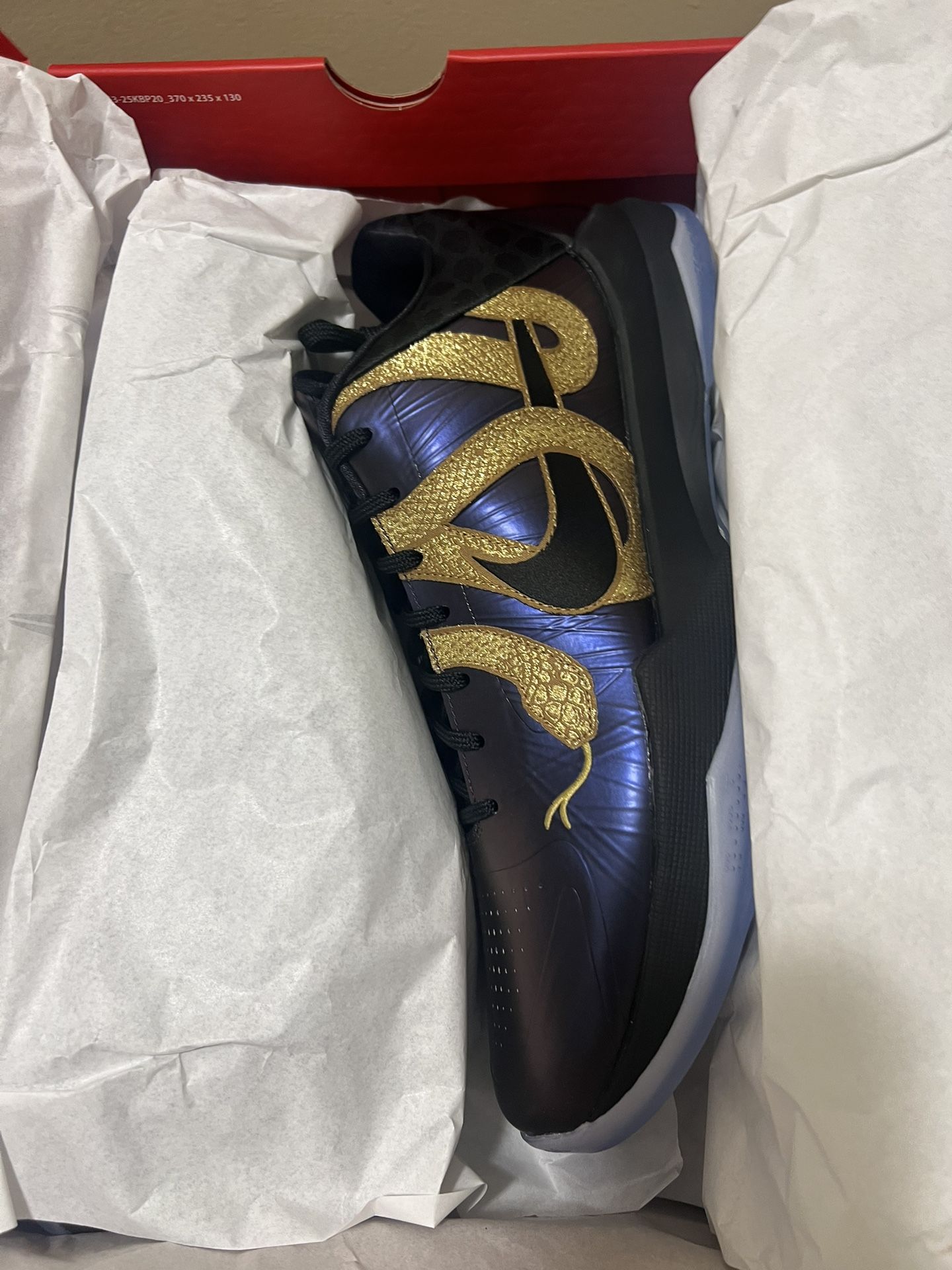 Nike Kobe 5 Protro Year Of Mamba Eggplant Size 14