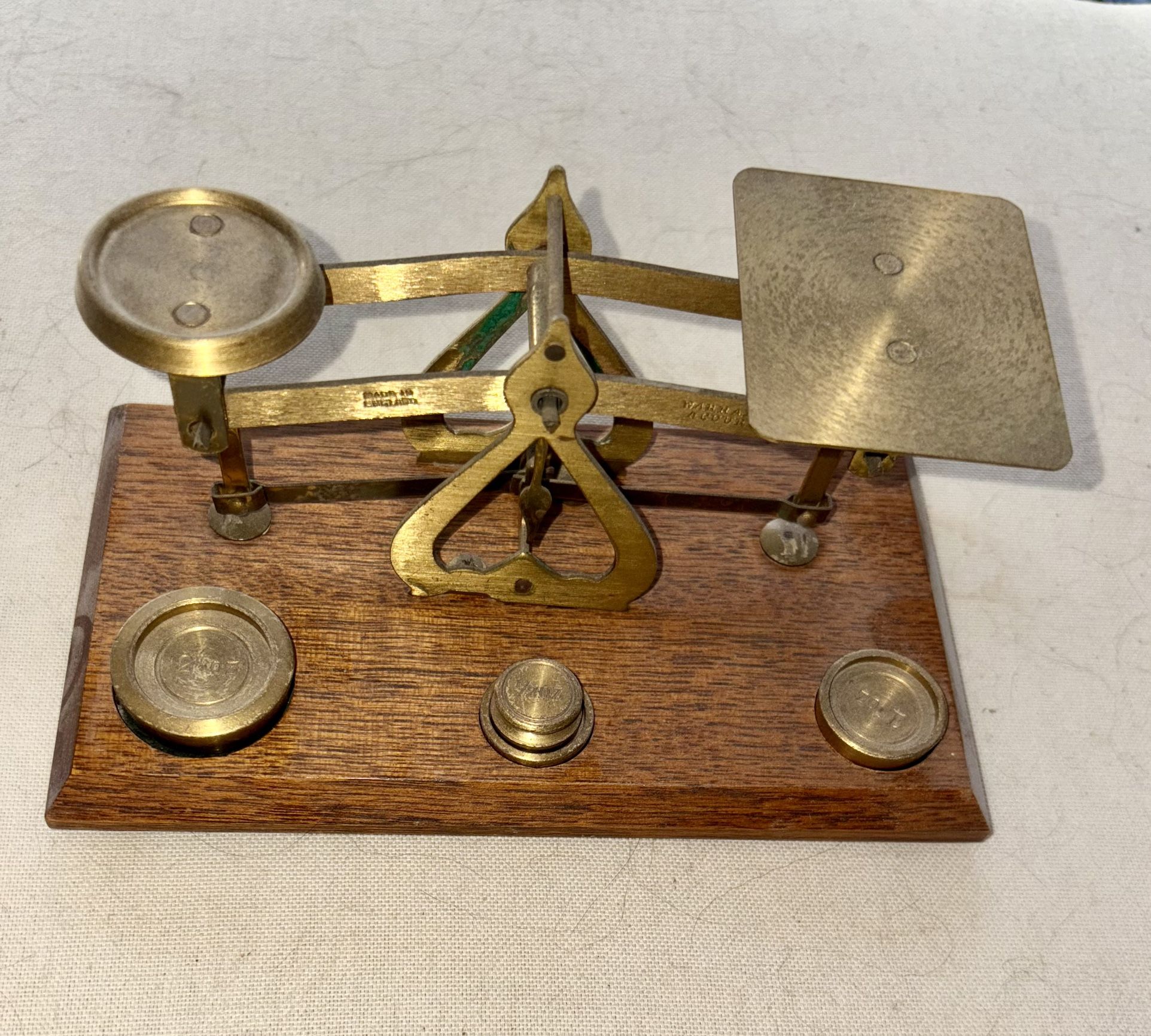 1880s British Brass Postal Scale - Antique