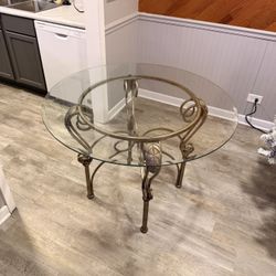 Glass kitchen Table And Chair Set