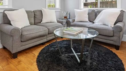 Set of 2 Grey Couches