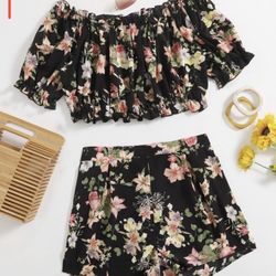 2 piece Top And Shorts