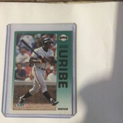 JOSE URIBE 92 Fleer Error Crd