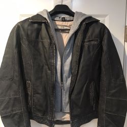 Guess Leather Jacket - Medium