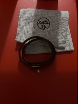 Hermes mini kelly double tour bracelet