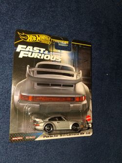 HOT WHEELS PREMIUM FAST&FURIOUS PORSCHE  911 CARRERA  RS 3.8 (($20))