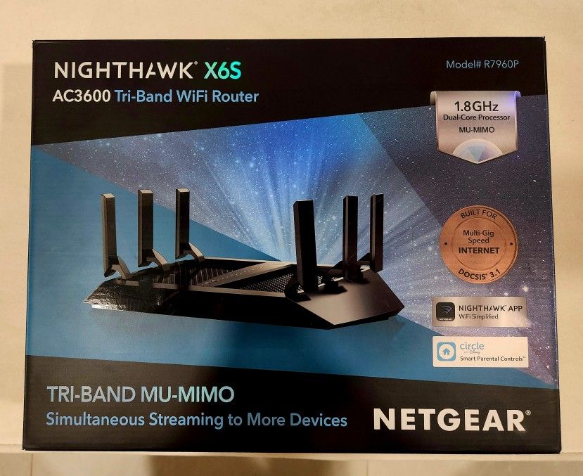 Nighthawk X6S AC3600 Tri-Band Wifi Router