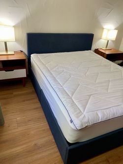 Queen size Bed w/ Storage (mattress included)