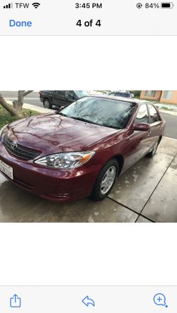 Red Toyota Camry