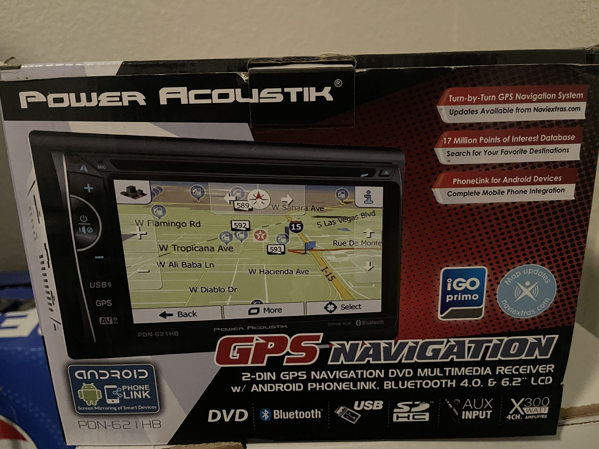 Power Acoustic Car Play Cd, DVD , Navigation 