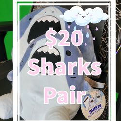 Samezu🦈 Shark Plushies, XL
