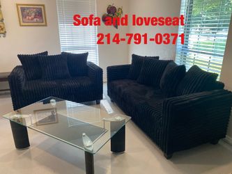 Sofa and loveseat