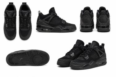 🖤 Youth Air Jordan Sneakers Size 7 – Triple Black – Great Condition