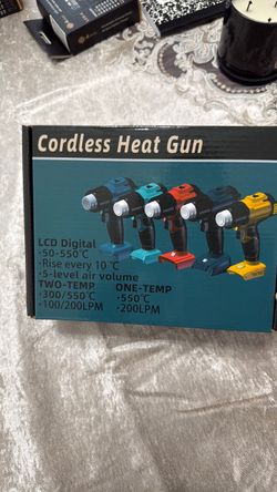Cordless Heat Gun LCD Digital