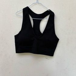 Black Racer Top/Bra Size Medium