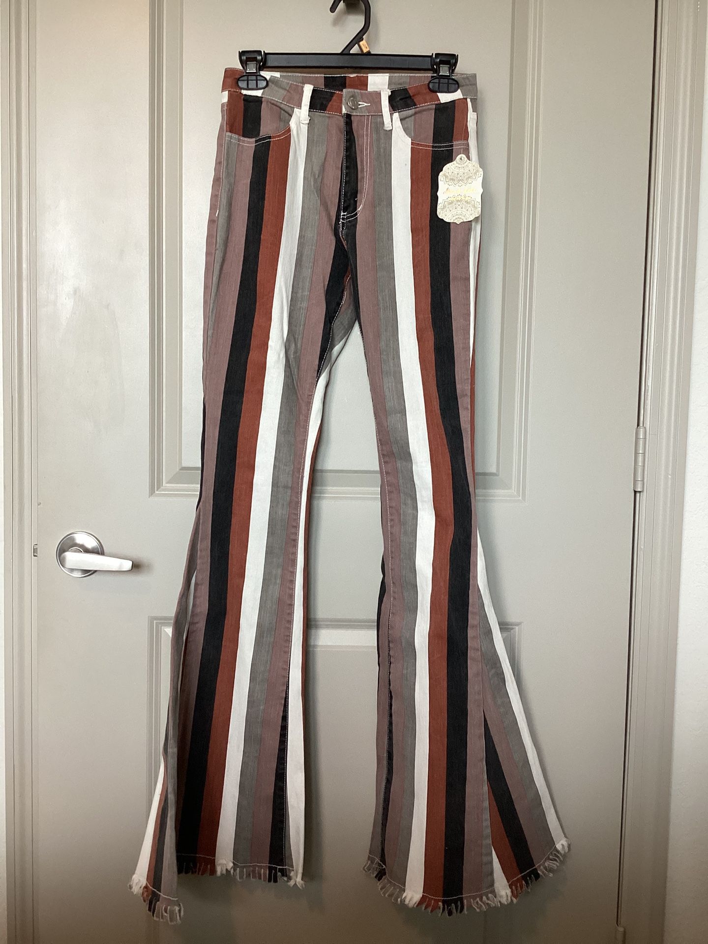 Altr’d state Stripped Retro Fit And Flare Jeans