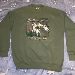 Vintage Lee Terrier Sweater Size Large