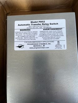 PD52 Auto Transfer Relay Switch