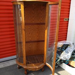 Vintage Display Case With Glass