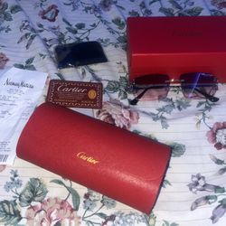 CARTIER PURPLE GRADIENT SUNGLASSES– Box, Card, Case & Receipt