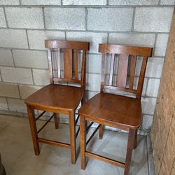 Pair Of Wooden Chairs