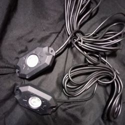 4pc Amber Waterproof LED Rock Light Strobeflash  (Only)