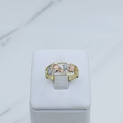 ❤️ 14k Real gold Ring lucky charm  ❤️ size 8 ❤️ Anillo De La Suerte Oro 