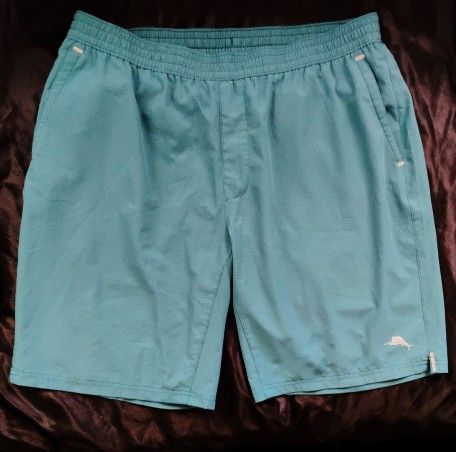 Tommy Bahama Men’s Aqua Blue Swim Trunks Size Large

