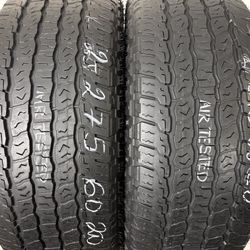 2 Tires 275 60 20 Goodyear Wrangler Teritorry At High Tread No Repairs