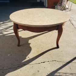 Vintage Marble Top Coffee Table 